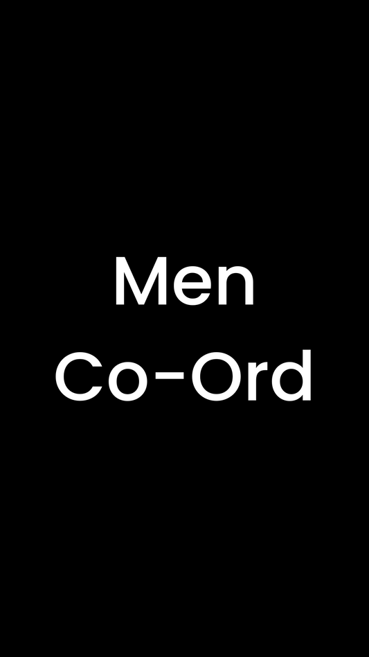 Men Black Co-Ord